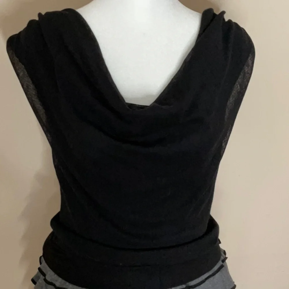 Weston Wear Black and Gray Layered Ruffle Dress - Picture 3 of 10